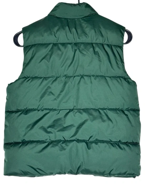 Old Navy Green Puffer Vest Kids Size M (8) Water-Resistant Lightweight - Picture 3 of 9